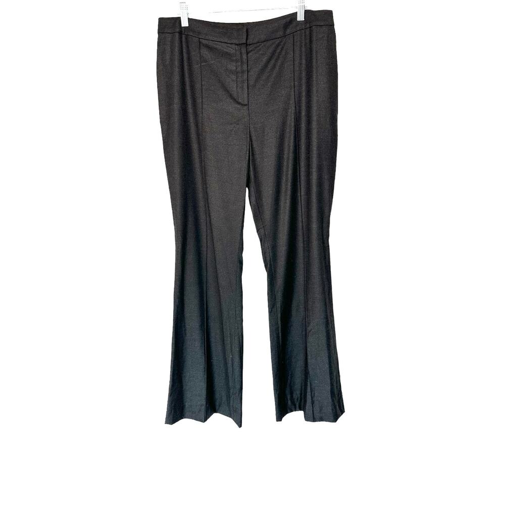 St.‎ John Couture Gray Career Work Office Bootcut Dress Pant Trousers Size 10